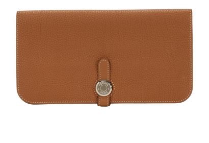 Hermes Dogon Wallet, &pound;450, Accessories, Brown, Leather, Front view